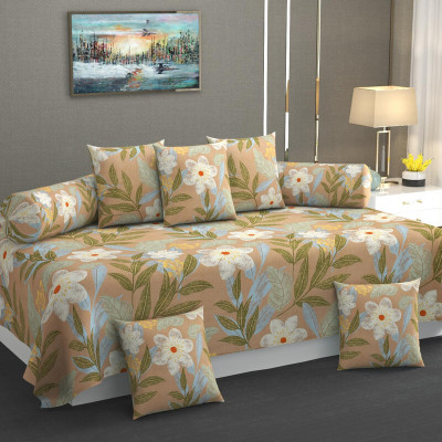 jyotaksh Cotton Checkered Diwan Set(Light Green)