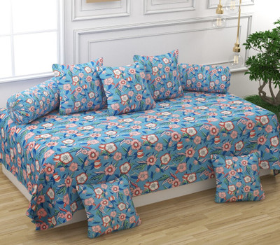 Hetvik home decor Polycotton Abstract Diwan Set(Multicolor)
