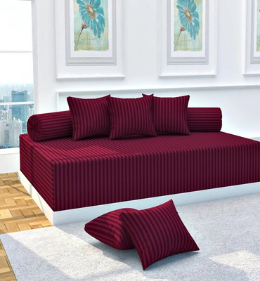 jyotaksh Cotton Checkered Diwan Set(Maroon)