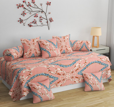 BROMWICK Polycotton Abstract Diwan Set(Blue)