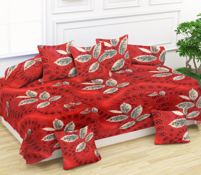 KURRY HOME FURNISHING Polycotton Abstract Diwan Set(Multicolor)