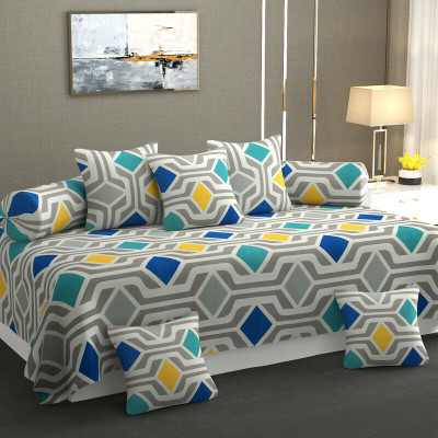 CHHILAKIYA Cotton Abstract Diwan Set(Multicolor)