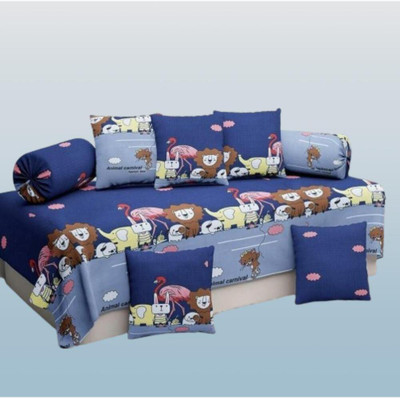 MAHADEV CREATION Cotton Floral Diwan Set(Multicolor)