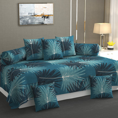 Shri Paras Traders Polycotton Abstract Diwan Set(Green)