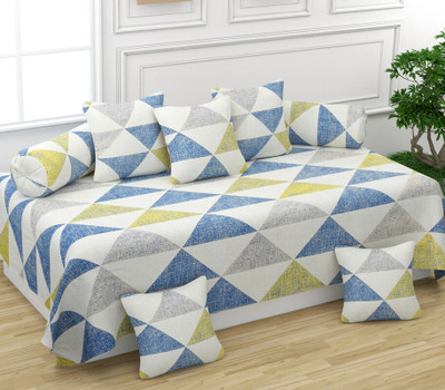 CHHILAKIYA Cotton Geometric Diwan Set(Multicolor)