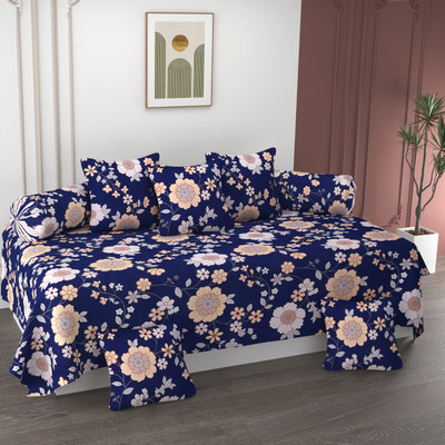 Amrange Polycotton Abstract Diwan Set(Multicolor)
