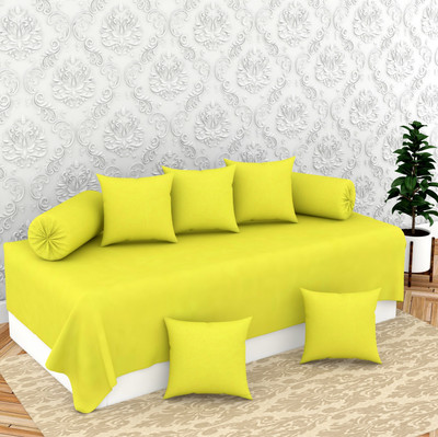 BROMWICK Polycotton Plain Diwan Set(Green)