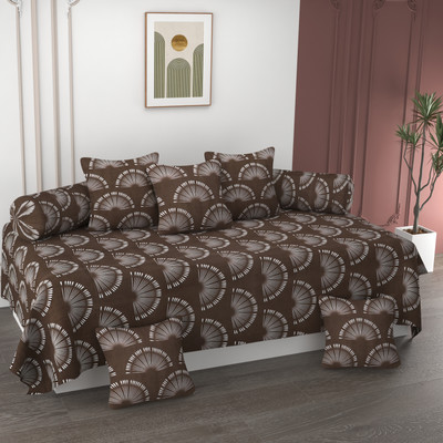 Amrange Polycotton Abstract Diwan Set(Multicolor)