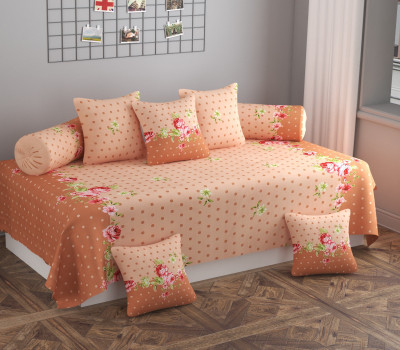 HIDECOR Polycotton Abstract Diwan Set(Brown)