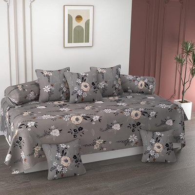 CHHILAKIYA Polycotton Abstract Diwan Set(Multicolor)