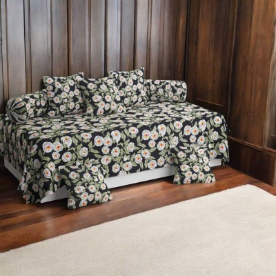 Flipkart SmartBuy Polycotton Floral Diwan Set(Green)