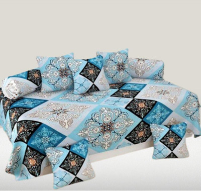 MAHADEV CREATION Cotton Floral Diwan Set(Multicolor)