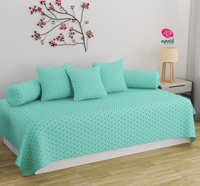 Apala Cotton Abstract Diwan Set(Blue)