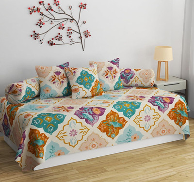 CHHILAKIYA Cotton Damask Diwan Set(Multicolor)