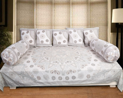 Go Texstylers Cotton Floral Diwan Set(Multicolor)