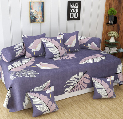 YaAkholic Cotton Abstract Diwan Set(Beige)