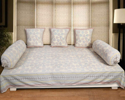 Go Texstylers Cotton Floral Diwan Set(Multicolor)
