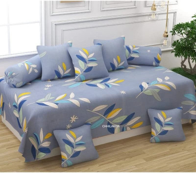 Hetvik home decor Polycotton Abstract Diwan Set(Multicolor)