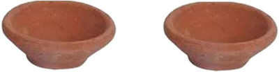 chirag Diya | Diya for Puja | Mitti ke Diye | Deepak Terracotta (Pack of 21) Table Diya Set(Height: 1 inch)