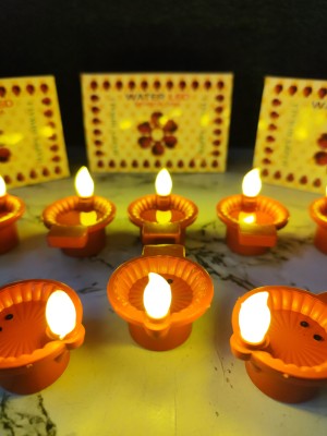 Zippytoon Table diya set-6 Plastic (Pack of 6) Table Diya Set(Height: 2 inch)