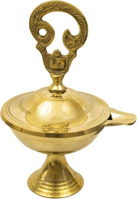 Spillbox Brass Table Diya(Height: 5.5 inch)