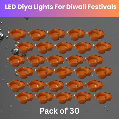 Guggu Plastic (Pack of 30) Table Diya Set(Height: 2 inch)
