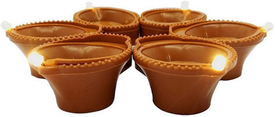 DIGSMORDEN Plastic (Pack of 36) Table Diya Set(Height: 1 inch)