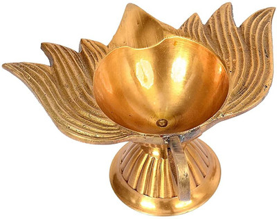 Skywalk Brass Table Diya Set(Height: 1.5 inch)