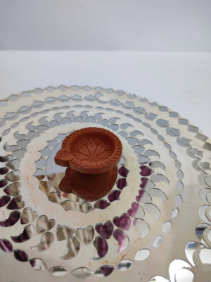 solutions complete Small Diya Pottery (Pack of 6) Table Diya Set(Height: 0.4 inch)