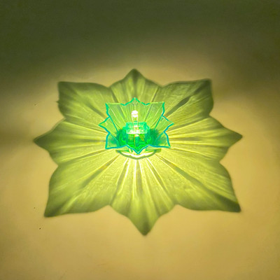 NADS Technologies LED 3D Reflection Water Sensor Diya – Water Lamp for Festive Decor, Diwali Plastic (Pack of 16) Table Diya Set(Height: 0.98 inch)