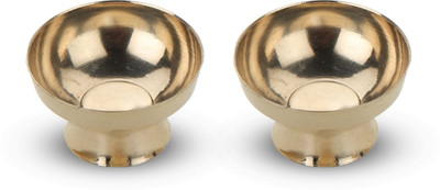DOKCHAN Katori pendi Brass (Pack of 2) Table Diya(Height: 1.2 inch)