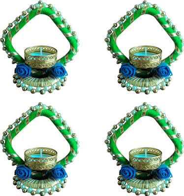 Ayas Craft pma-010 Brass (Pack of 4) Table Diya Set(Height: 4.5 inch)