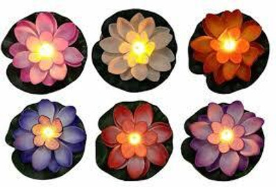 NUSHUB Plastic (Pack of 6) Table Diya Set(Height: 1.18 inch)