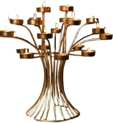 arham handwork collection multi light candle holder` Iron Table Diya(Height: 12 inch)