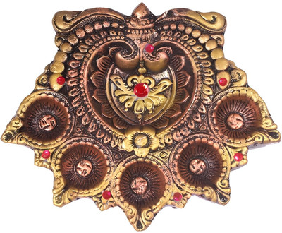 Dominion Care Terracotta Table Diya(Height: 8 inch)
