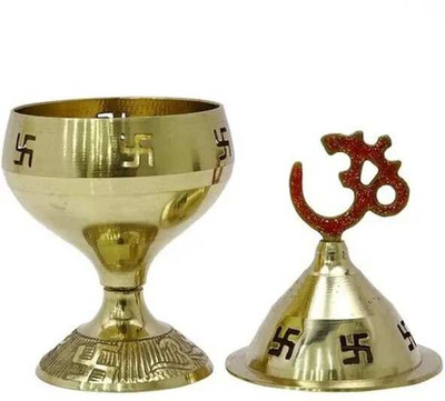 MOHIT STORE Brass Table Diya(Height: 12 inch)