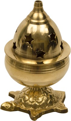 Spillbox Brass Tortoise Diya with Lid | Oil Lamp| Deepak Diya | Vastu Diya– Kachua Goblet Brass Table Diya(Height: 3.7 inch)