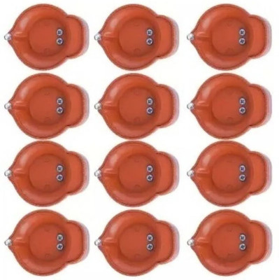 SUVIKSHA Plastic (Pack of 12) Table Diya Set(Height: 1.5 inch)