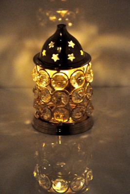 Collectible India Akhand Diya Traditional Decorative Brass (Small) Brass Table Diya(Height: 4.5 inch)