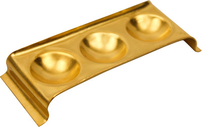 Spillbox Brass Table Diya(Height: 0.8 inch)
