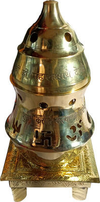 Kanyasilks Brass Table Diya Set(Height: 22 inch)