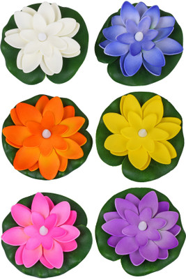 Zumrut Water Sensor Diya Diwali Home Decoration Plastic (Pack of 6) Table Diya Set(Height: 1 inch)