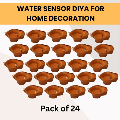 SACRO Plastic (Pack of 24) Table Diya Set(Height: 2 inch)