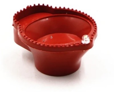 Xydrozen Plastic Diwali Led Diya Brown Battery Operated CANDLE Plastic (Pack of 6) Table Diya Set(Height: 1 inch)