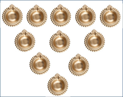 Comet 19410-11 Iron (Pack of 11) Table Diya Set(Height: 0.39 inch)
