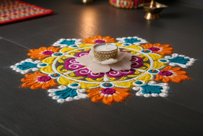Fahad White Resin Diwali Diya For Diwali Polyresin (Pack of 2) Table Diya(Height: 2.5 inch)