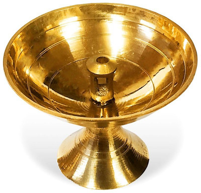 Utkarsh Brass Table Diya(Height: 1.5 inch)