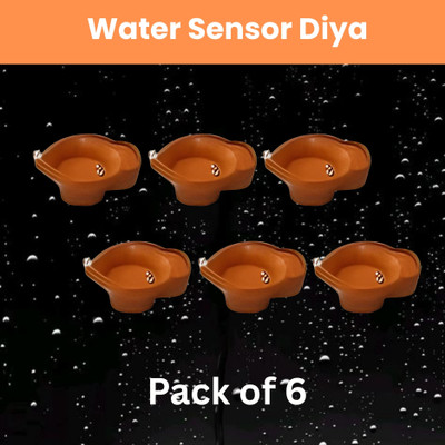 Guggu Plastic (Pack of 6) Table Diya Set(Height: 2 inch)