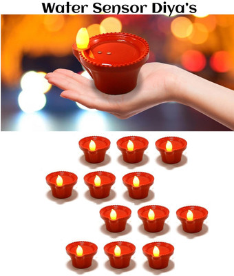 SHREESHAYAMTRADER Plastic (Pack of 12) Table Diya Set(Height: 11 inch)
