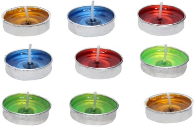 Paper Moon 10pcs Floating Gel Candles Diyas for Diwali Festival Home Decor Office Steel Table Diya Set(Height: 1 inch)